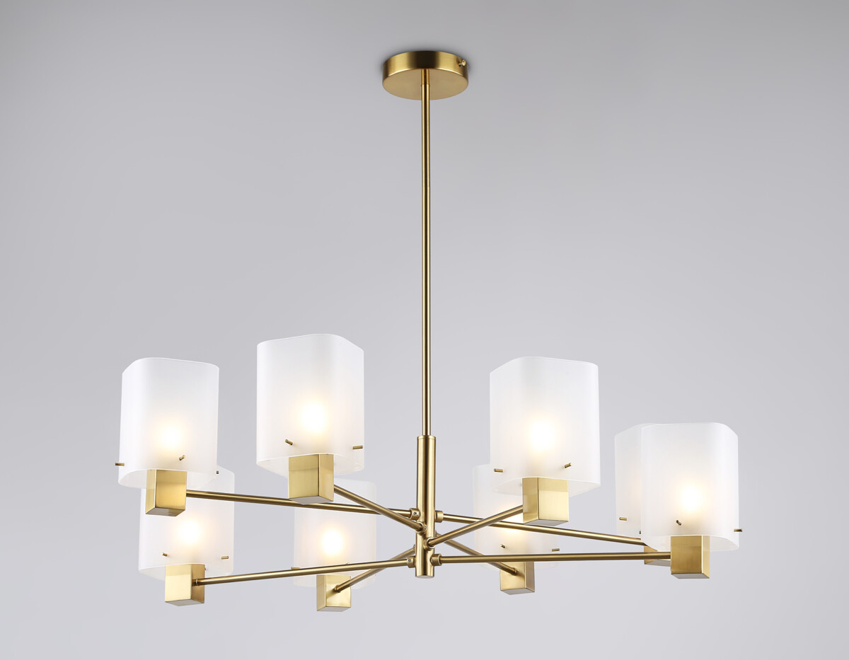 LH57033/8 BS/SM латунь/дымчатый E14/8 max 40W D830*710 — изображение 5