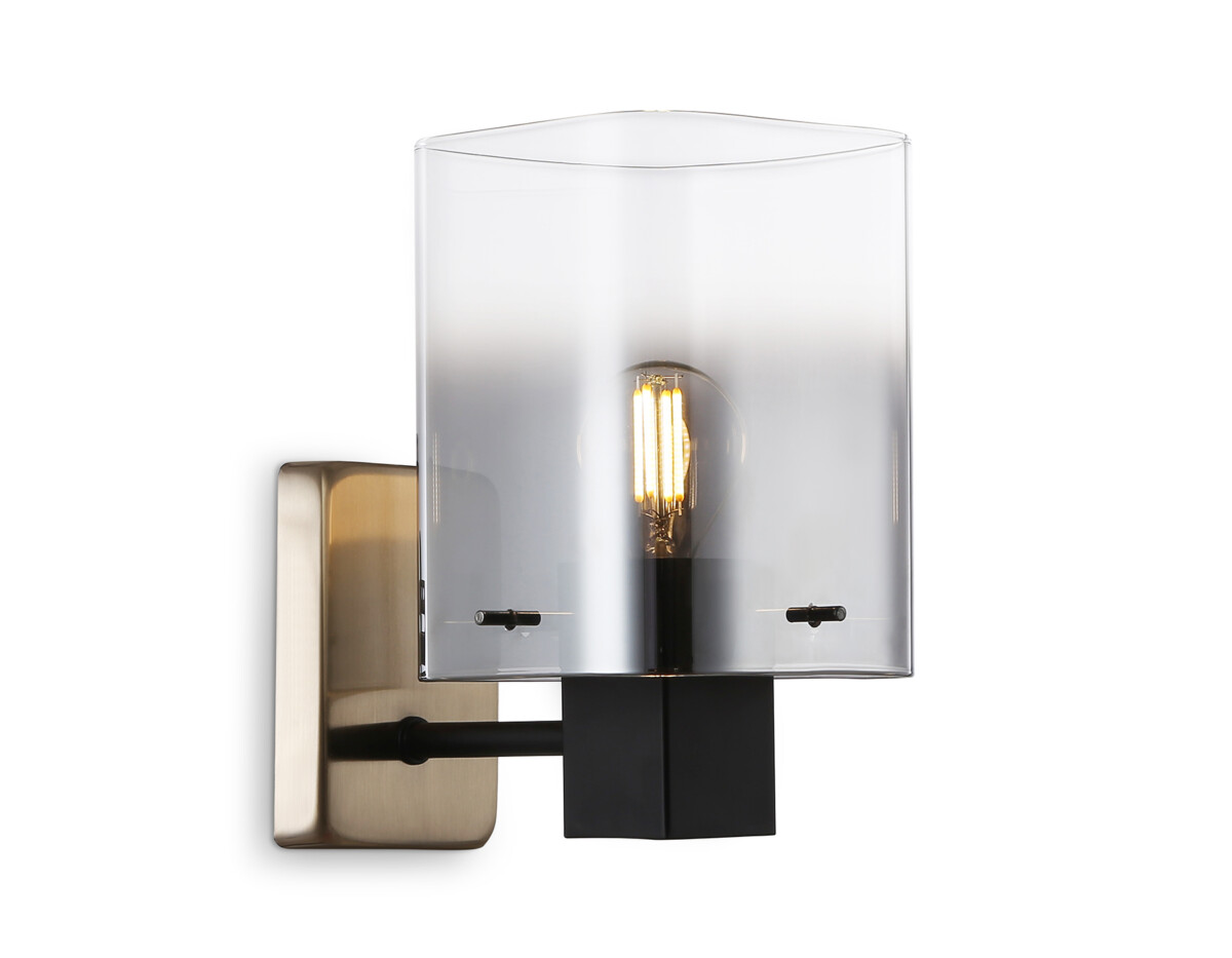 LH57045 BK/DBS/SM черный/темная латунь/дымчатый E14 max 40W 195*110*185 — изображение 8