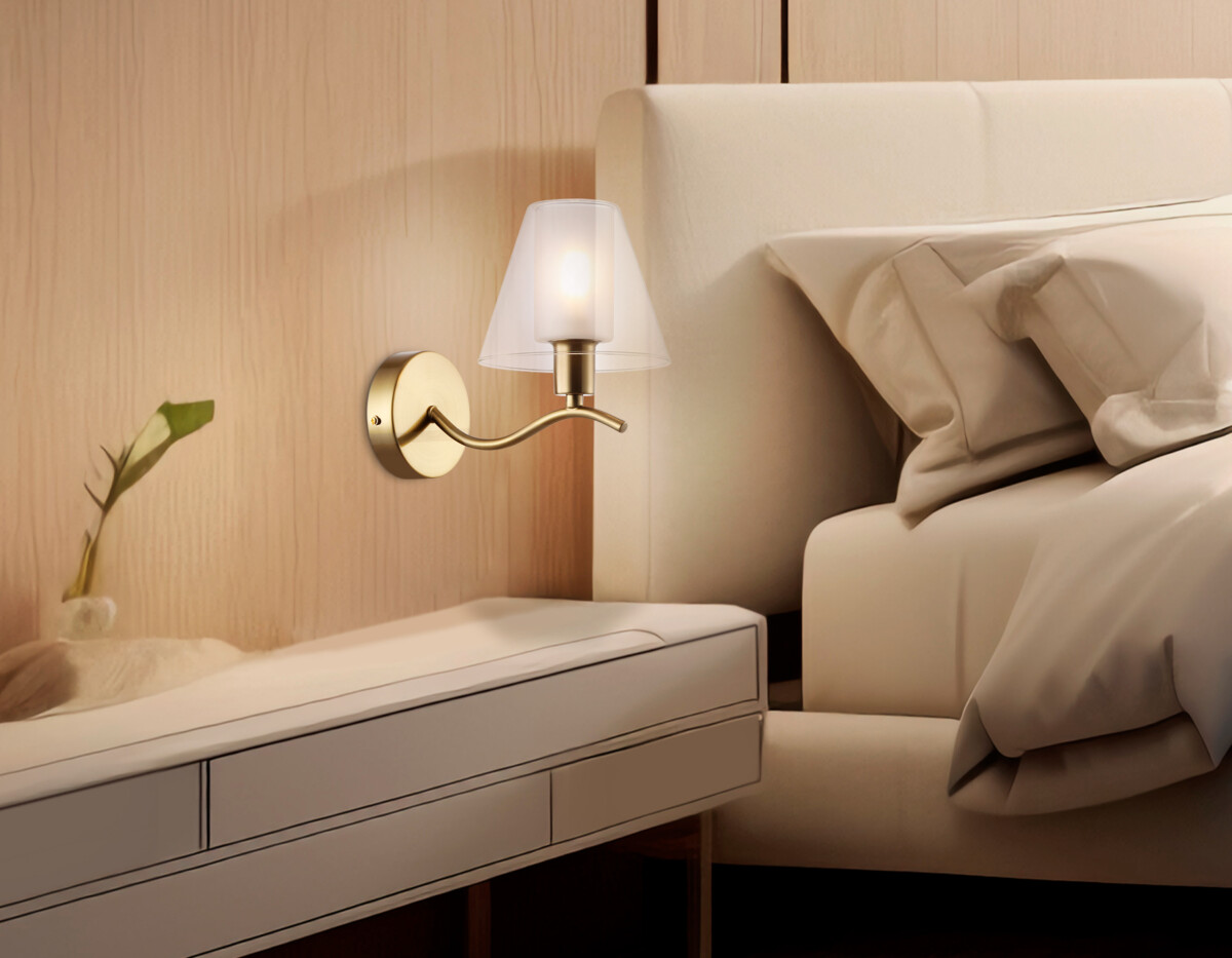 LH57095_inside LH57095 BS/FR латунь/белый матовый E14 max 40W 230*140*200 — изображение 1