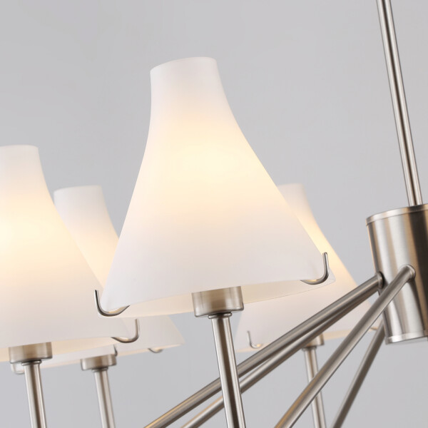 LH57125/8 SN/FR никель/белый матовый E14/8 max 40W D800*650