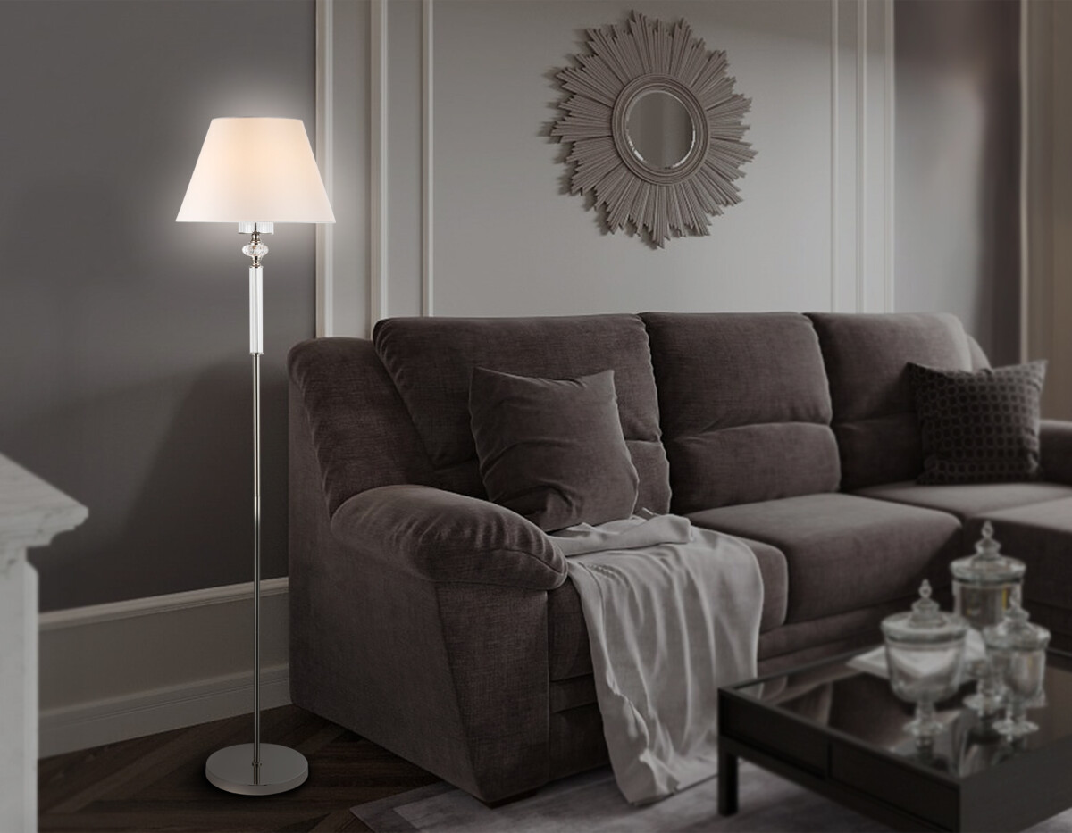 LH71008 BN/WH никель/белый E27 max 60W D360*1550 — изображение 9