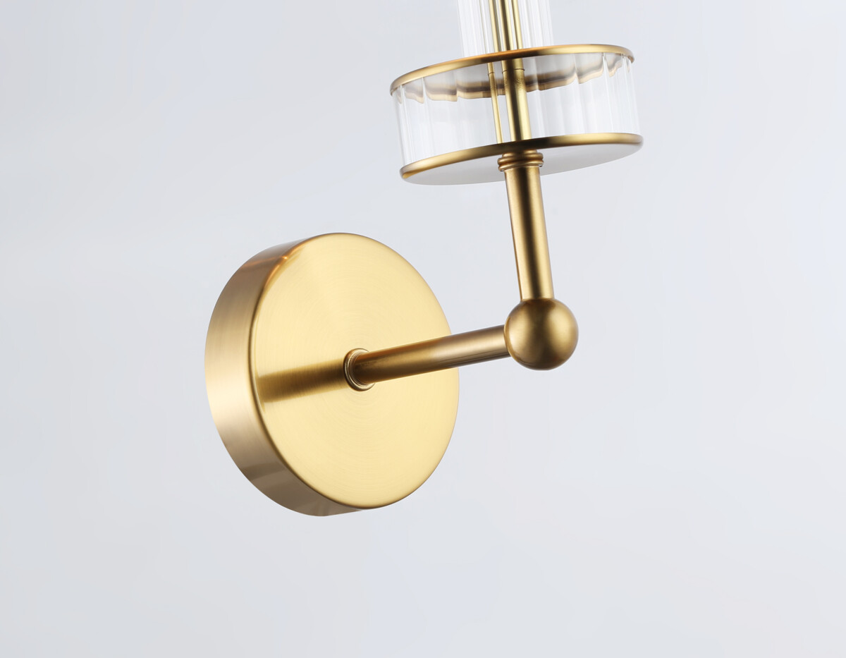 LH71025 BS/WH латунь/белый E14 max 40W 210*150*355 — изображение 4