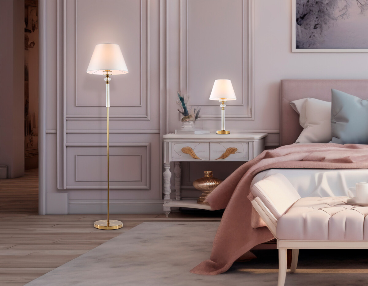 LH71028 BS/WH латунь/белый E27 max 60W D360*1550 — изображение 7