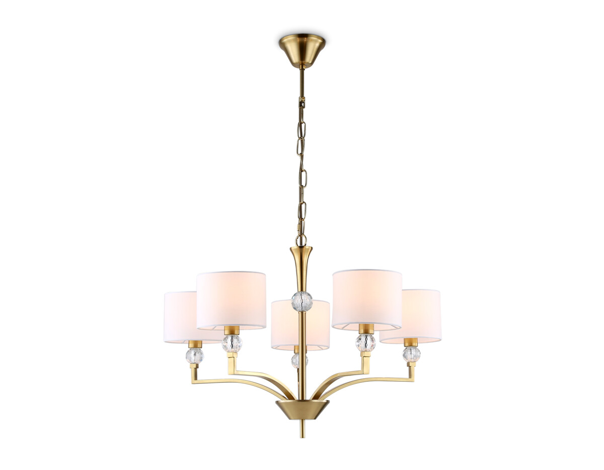 LH71131/5 BS/WH латунь/белый E14/5 max 40W D660*880 — изображение 2