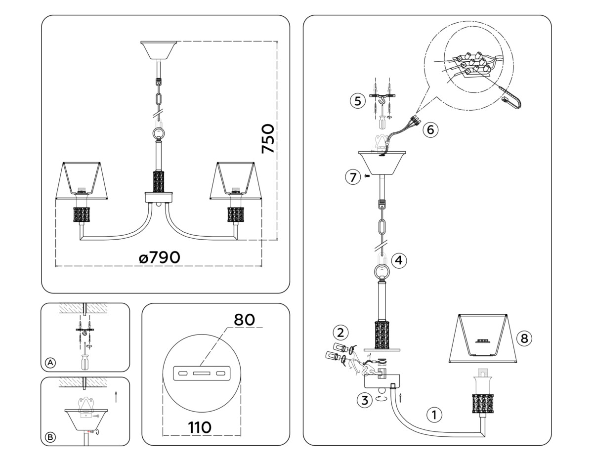 в наличии LH71217/8 CGD золото E14/8 max 40W D790*750 - купить в интернет-магазине Светильники Торг