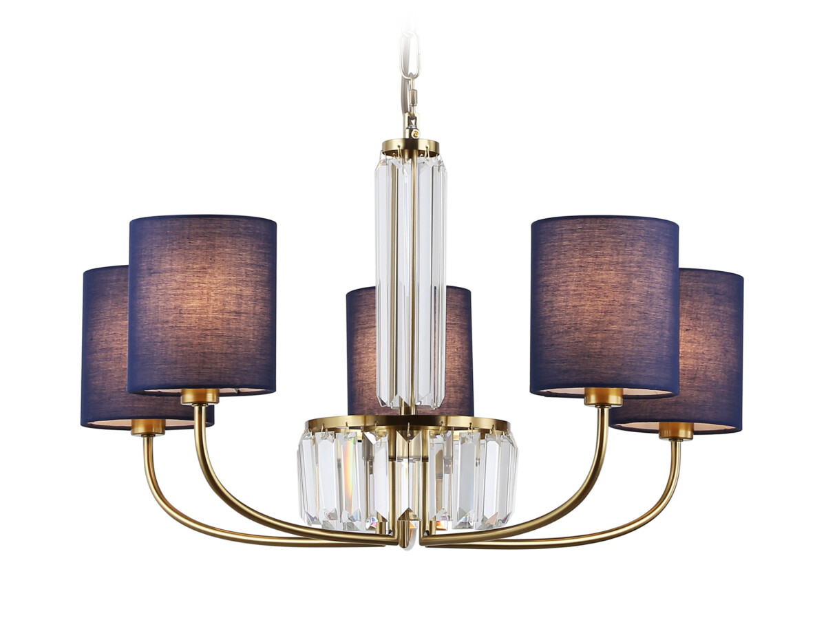 LH71271/5 BS/DB латунь/темно синий E14/5 max 40W D650*840 — изображение 7