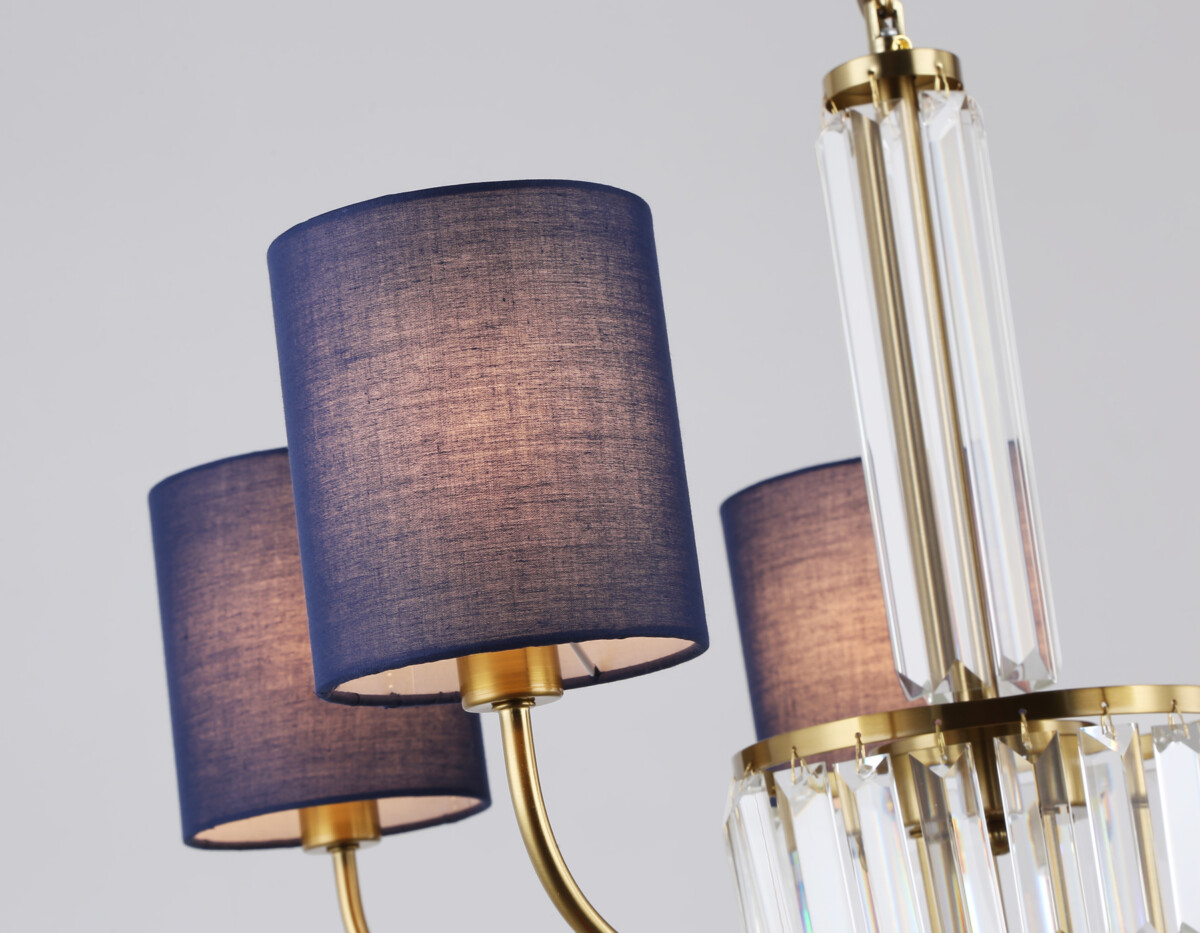 LH71271/5 BS/DB латунь/темно синий E14/5 max 40W D650*840 — изображение 2