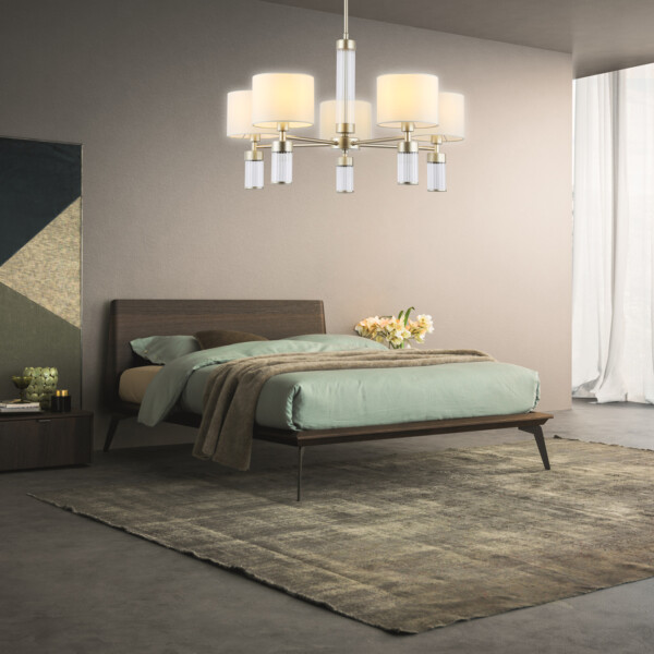 LH71301/5 CGD/WH золото/белый E14/5 max 40W D680*740