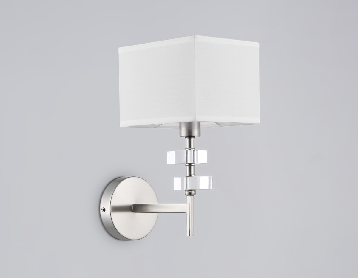 LH71325 SN/WH никель/белый E14 max 40W 240*130*300 — изображение 3