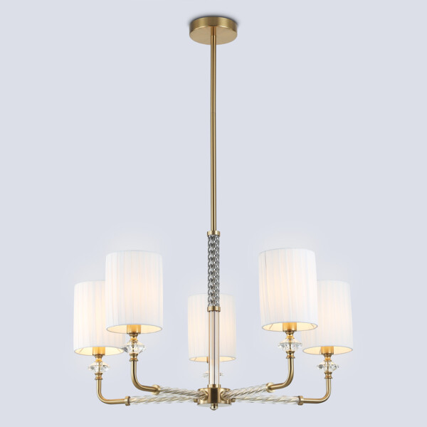 LH71500/5 BS/FR латунь/белый матовый E14*5 max 40W D680*640