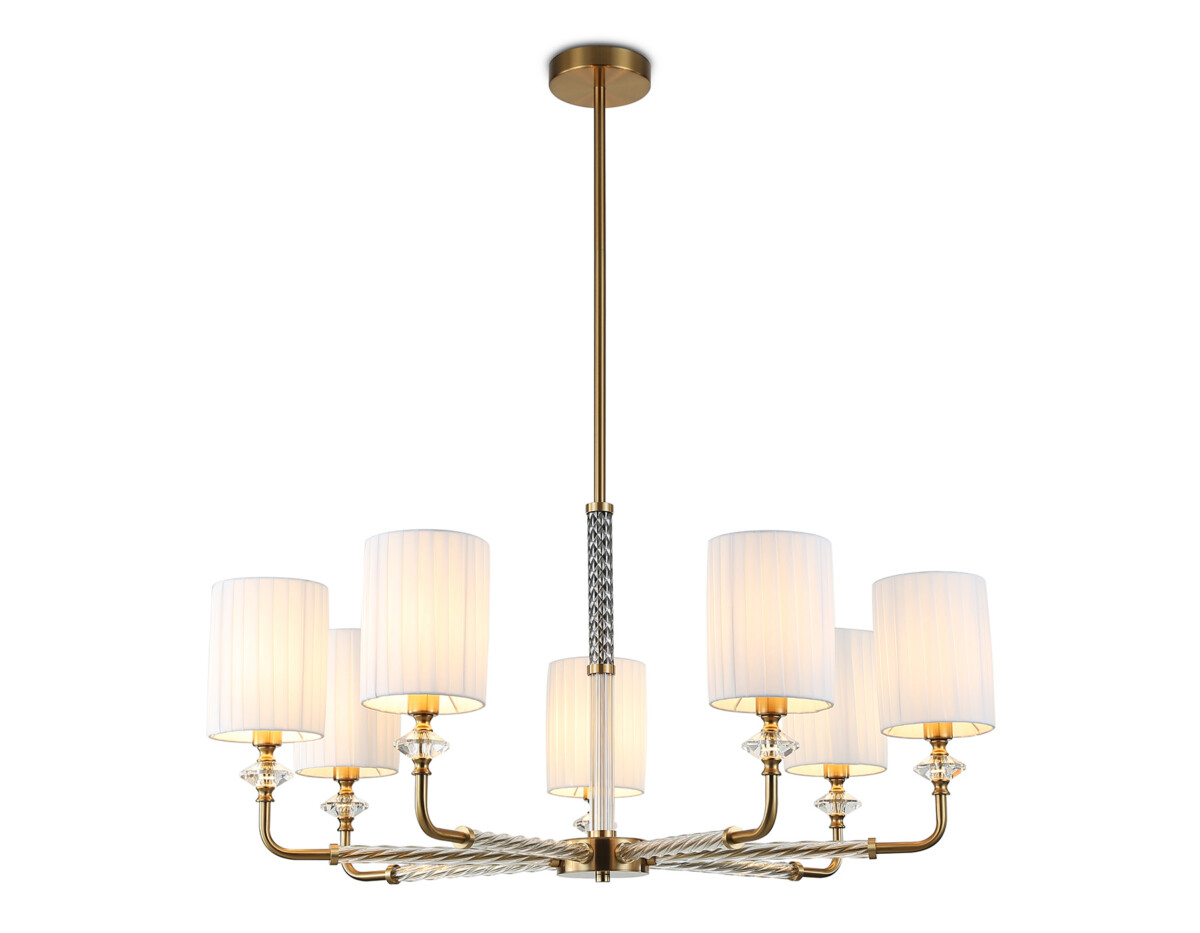 LH71503/7 BS/FR латунь/белый матовый E14*7 max 40W D840*640 — изображение 10