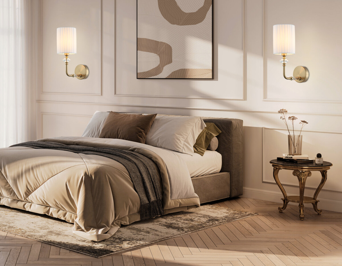 LH71506 BS/FR латунь/белый матовый E14 max 40W 230*120*310 — изображение 7