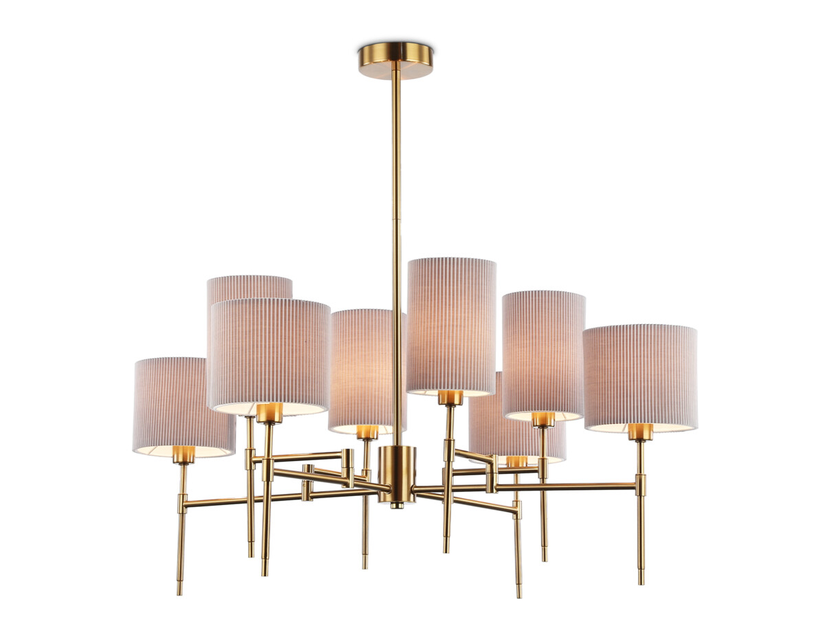 в наличии LH72383/8 BS/GR латунь/серый E14*8 max 40W D810*705 - купить в интернет-магазине Светильники Торг