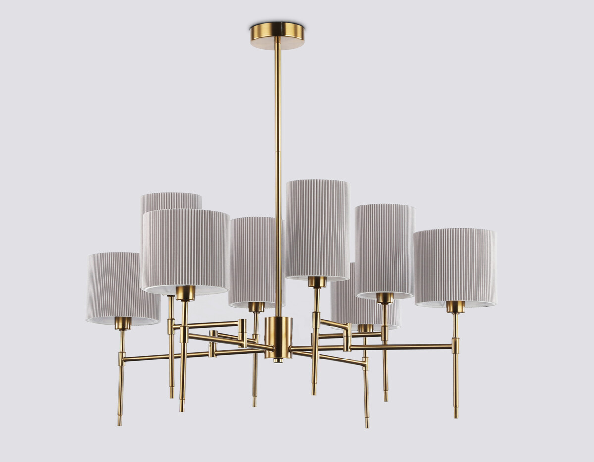 в наличии LH72383/8 BS/GR латунь/серый E14*8 max 40W D810*705 - купить в интернет-магазине Светильники Торг