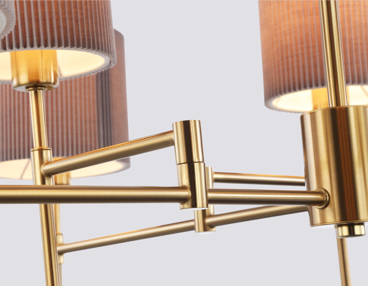 в наличии LH72383/8 BS/GR латунь/серый E14*8 max 40W D810*705 - купить в интернет-магазине Светильники Торг