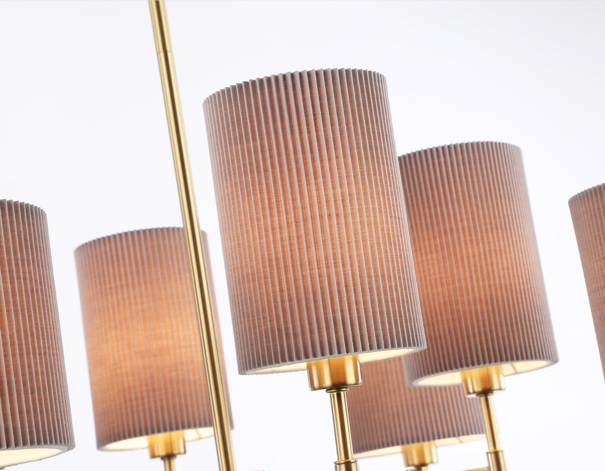 в наличии LH72383/8 BS/GR латунь/серый E14*8 max 40W D810*705 - купить в интернет-магазине Светильники Торг