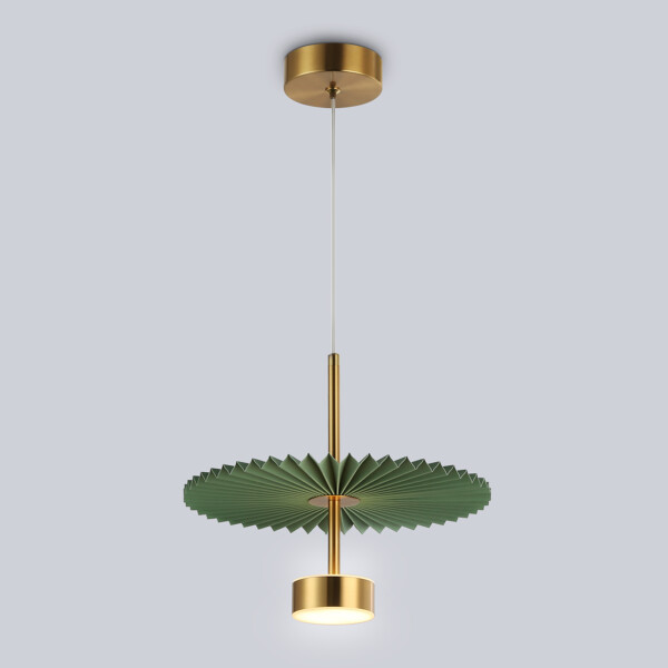 LH72609 BK/GR латунь/зеленый 6W 3000K D300*260-1770