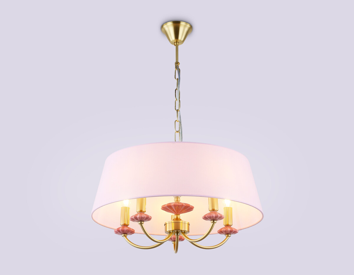 LH75021/5 GD/PI золото/розовый E14/5 max 40W D550*730 — изображение 5