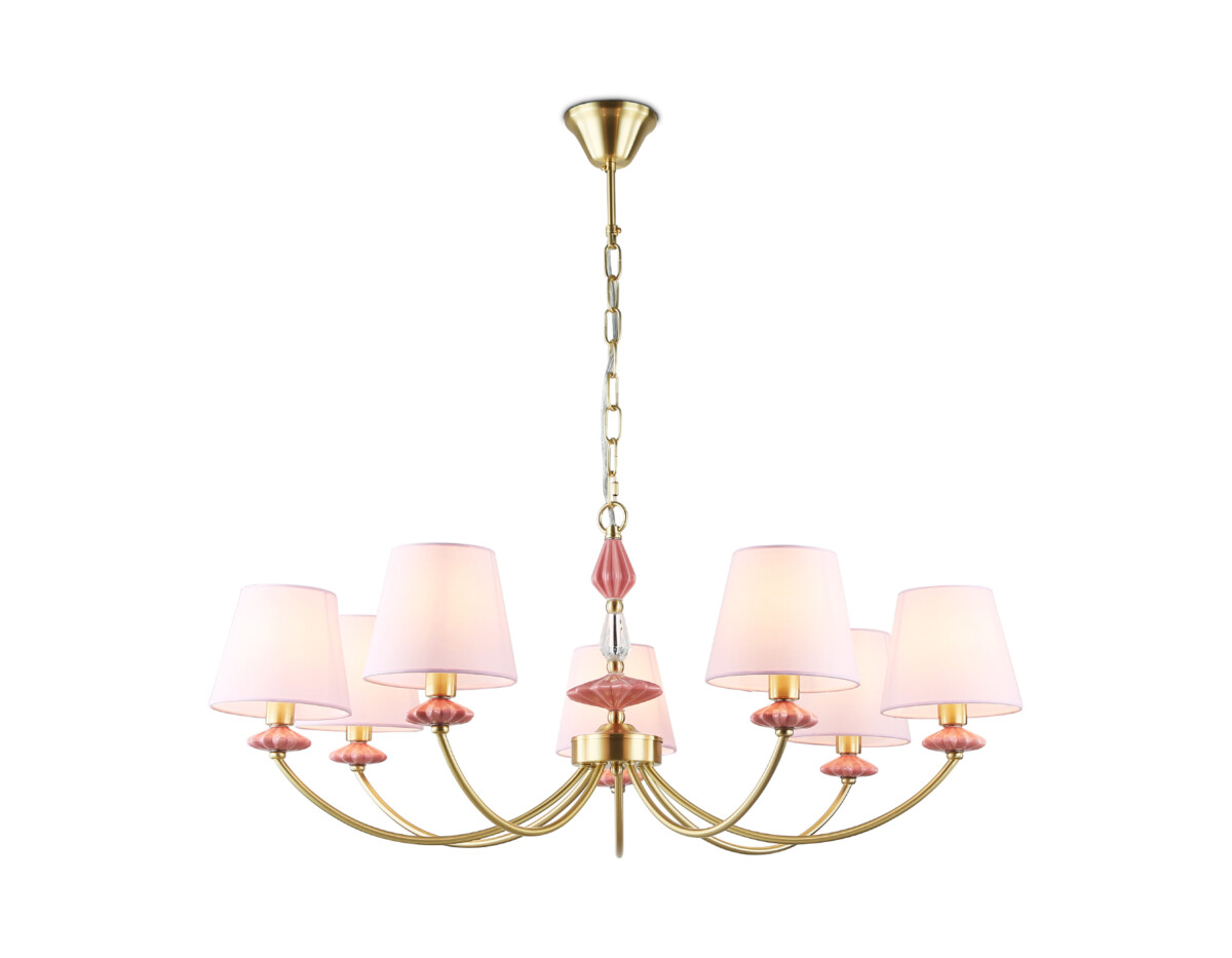 LH75025/7 GD/PI золото/розовый E14/7 max 40W D890*800 — изображение 2
