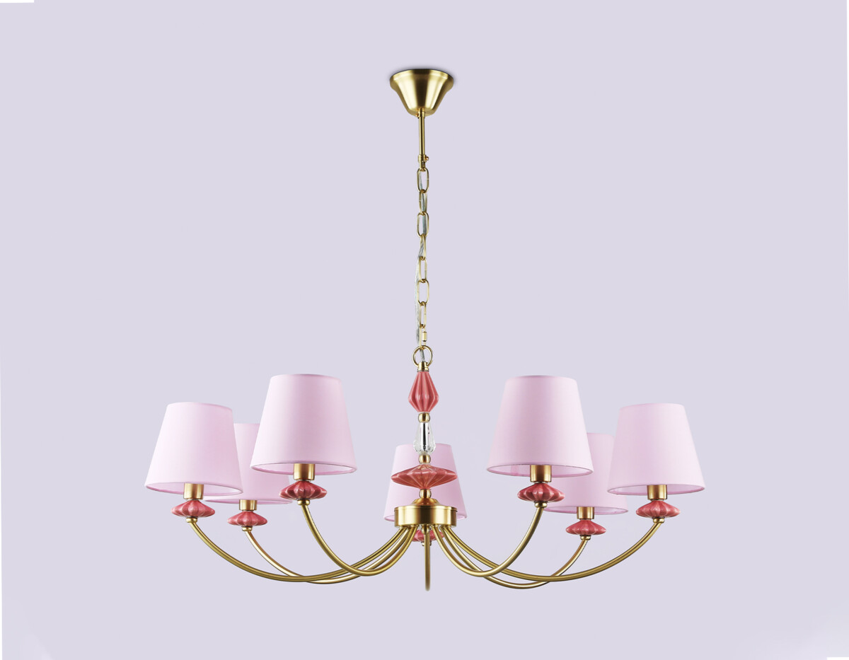 LH75025/7 GD/PI золото/розовый E14/7 max 40W D890*800 — изображение 4
