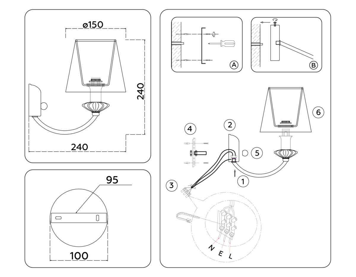LH75027 GD/PI золото/розовый E14 max 40W 240*150*240 — изображение 6