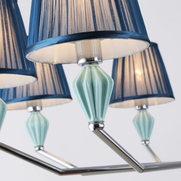 LH75063/8 CH/DB хром/темно синий E14/8 max 40W D870*810