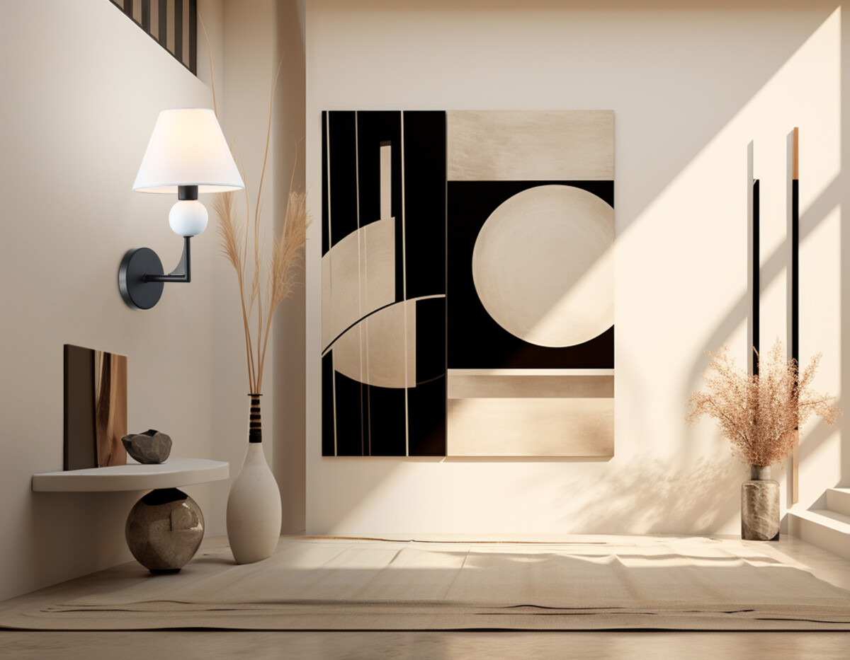 LH75156 BK/FR черный/белый матовый E14 max 40W 240*170*300 — изображение 7