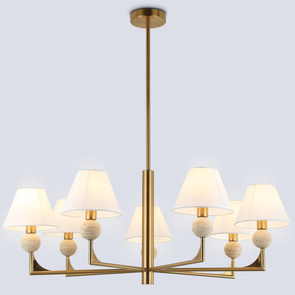 LH75162/7 BS/FR латунь/белый матовый E14*7 max 40W D890*580