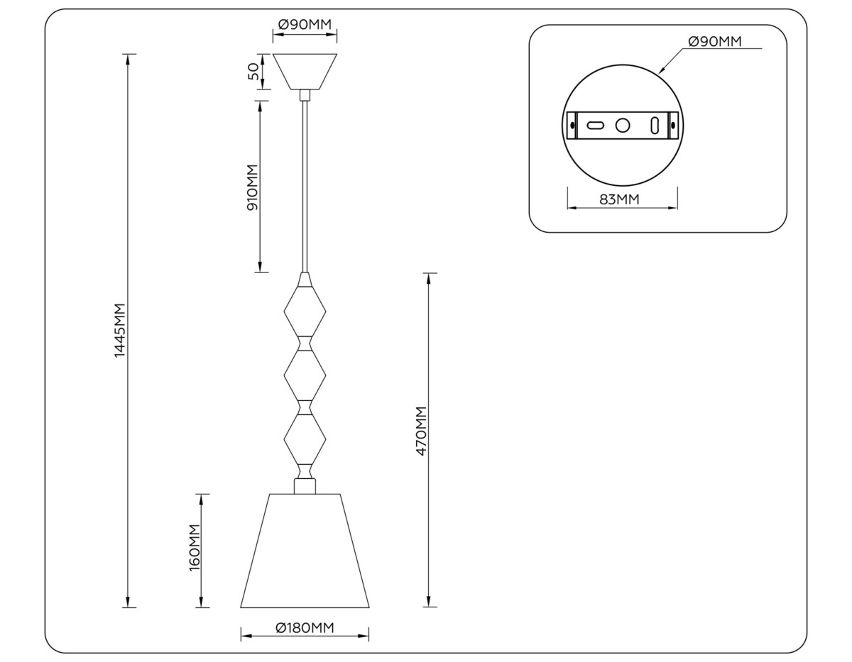 LH75405 GD/GR золото/серый E14 max 40W 180*1445 — изображение 7