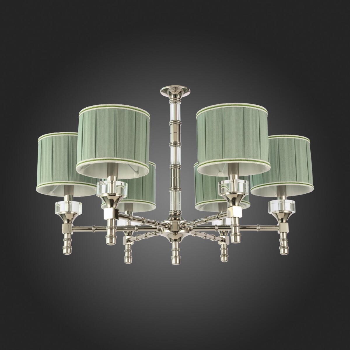 SL1121.103.06 Люстра подвесная ST-Luce Никель/Оливковый E14 6*40W OLEO — изображение 4