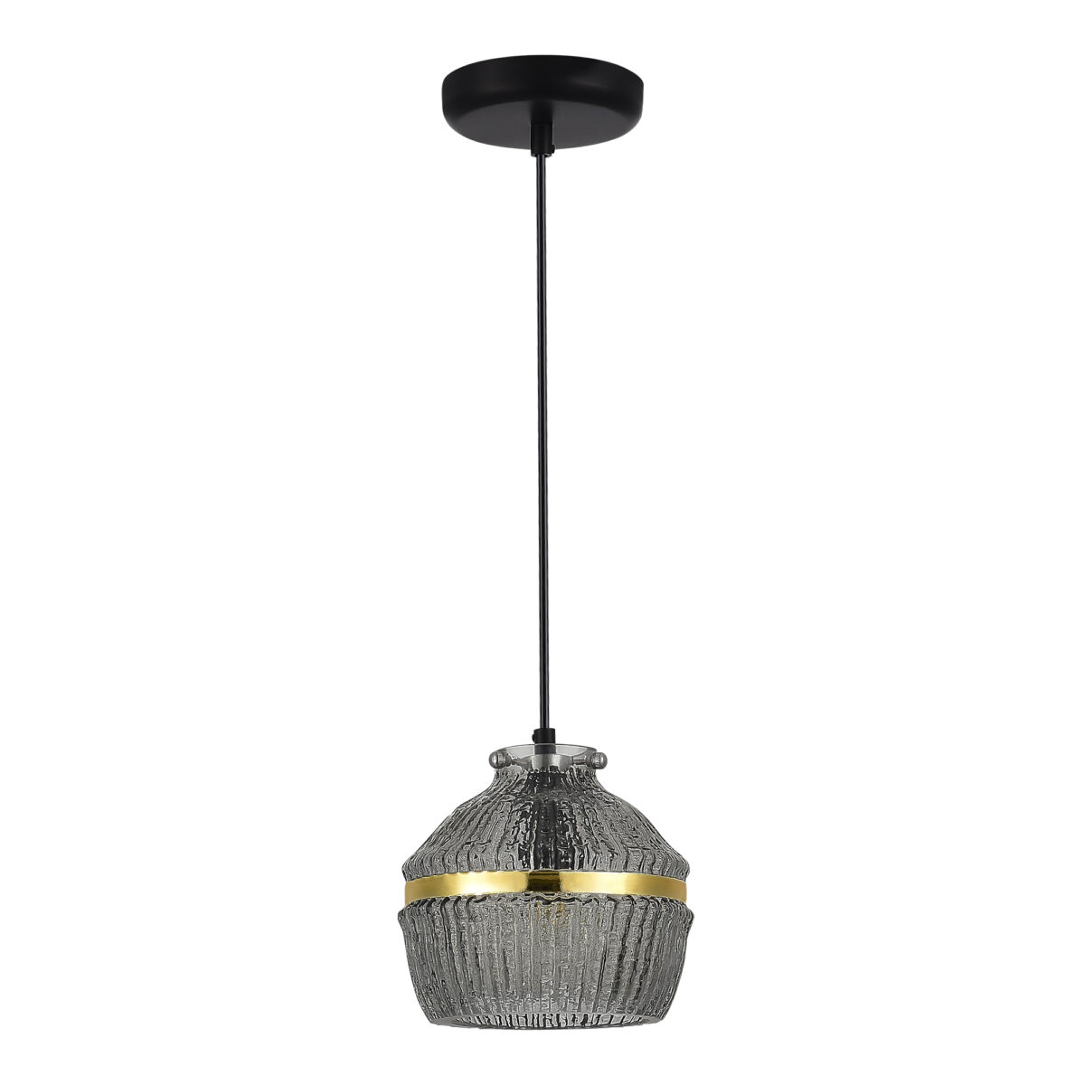 SL1661.413.01 Светильник подвесной ST-Luce Черный/Дымчатый E27 1*40W КОКОН — изображение 2