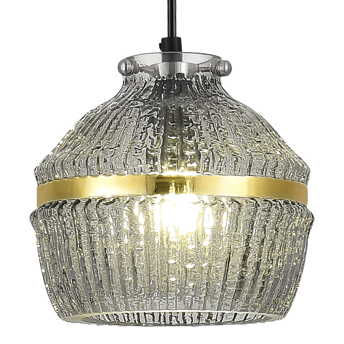 SL1661.413.01 Светильник подвесной ST-Luce Черный/Дымчатый E27 1*40W КОКОН — изображение 3