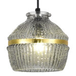 SL1661.413.01 Светильник подвесной ST-Luce Черный/Дымчатый E27 1*40W КОКОН — изображение 3