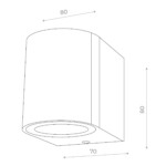 SL9001.401.01 Светильник уличный настенный ST-Luce Черный/ GU10 1*35W BORGO — изображение 2