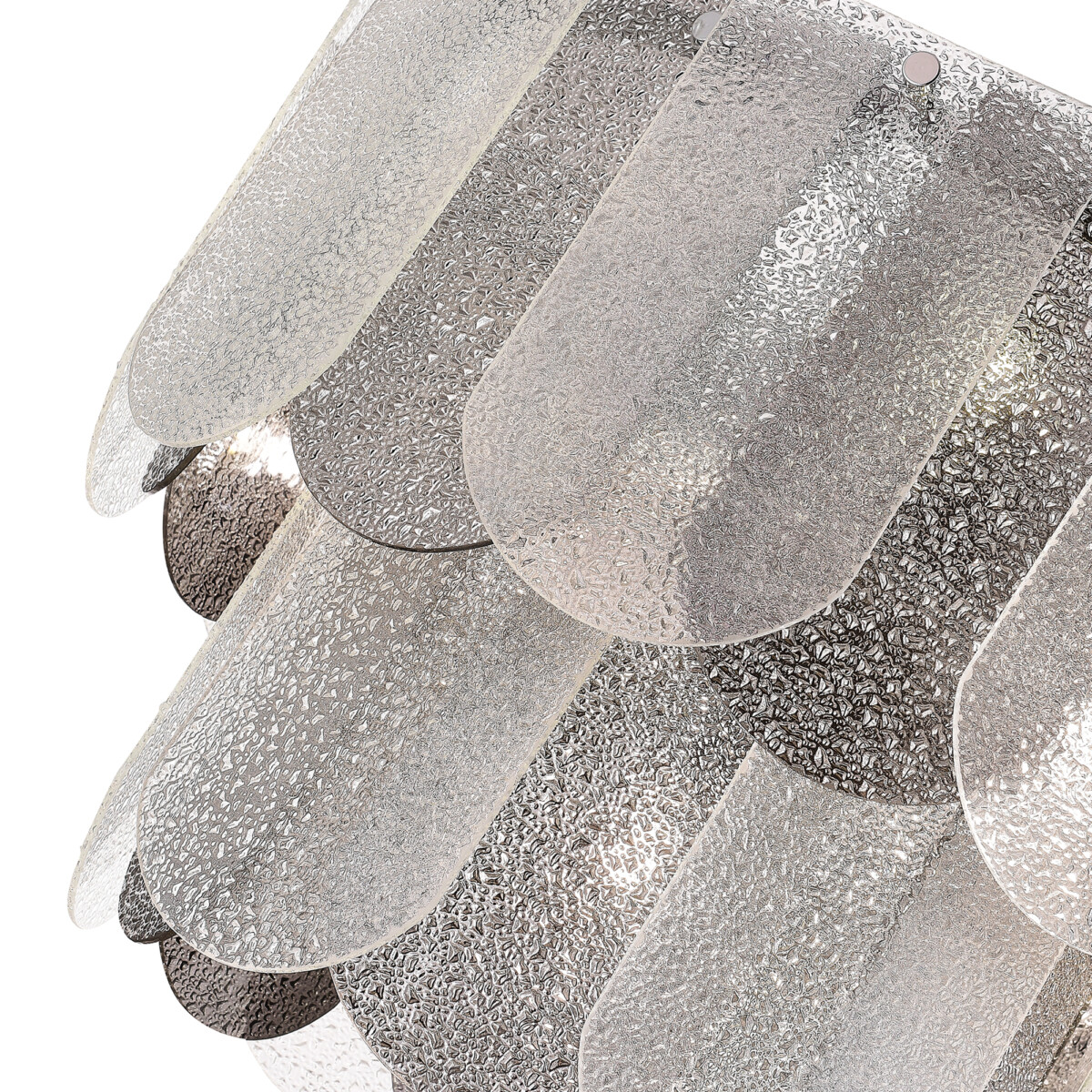 SLE1125-103-07 Светильник подвесной Хром/Прозрачно-Дымчатый E14 7*40W ERZO — изображение 5