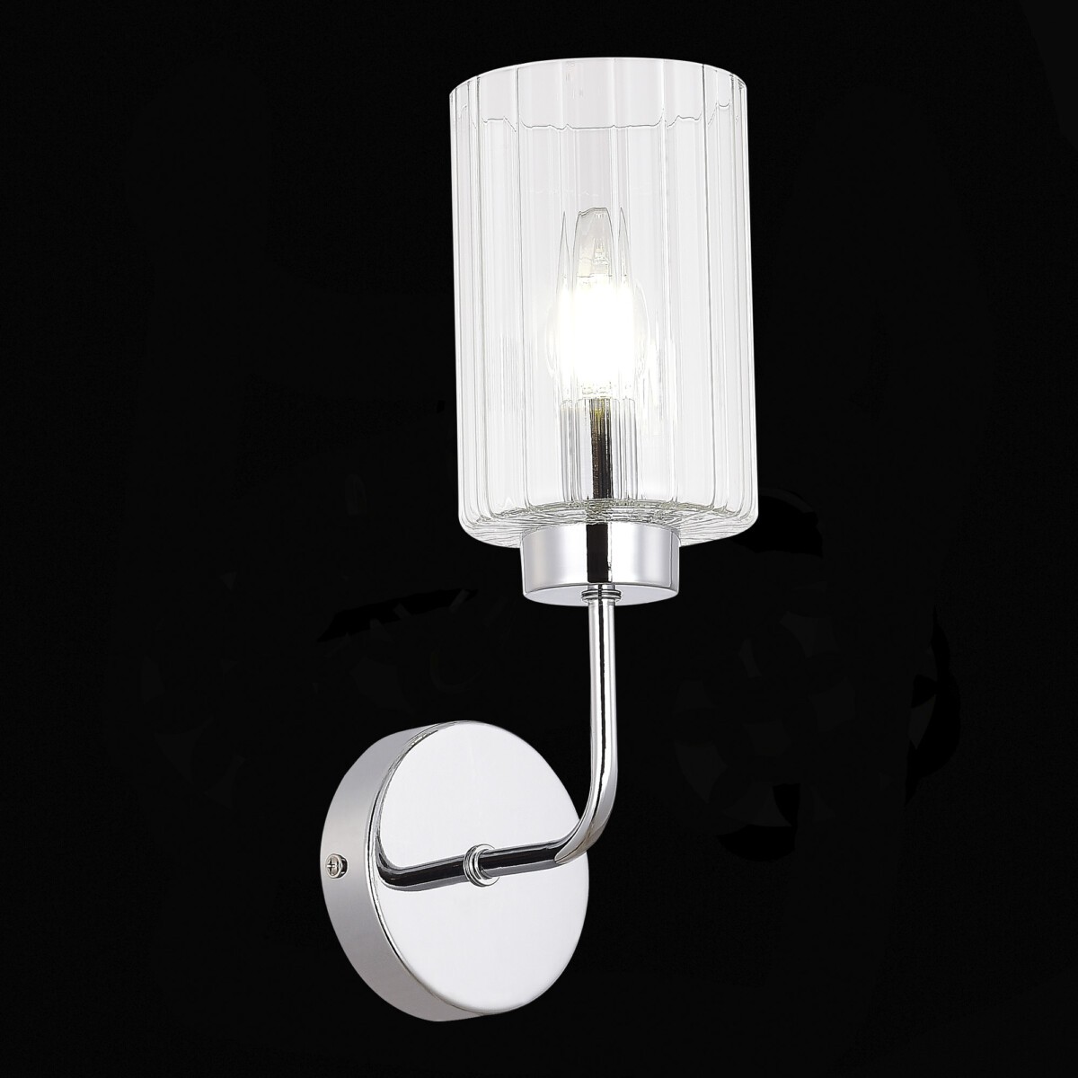 SLE1127-101-01 Светильник настенный Хром/Прозрачный E14 1*40W TILDA — изображение 1