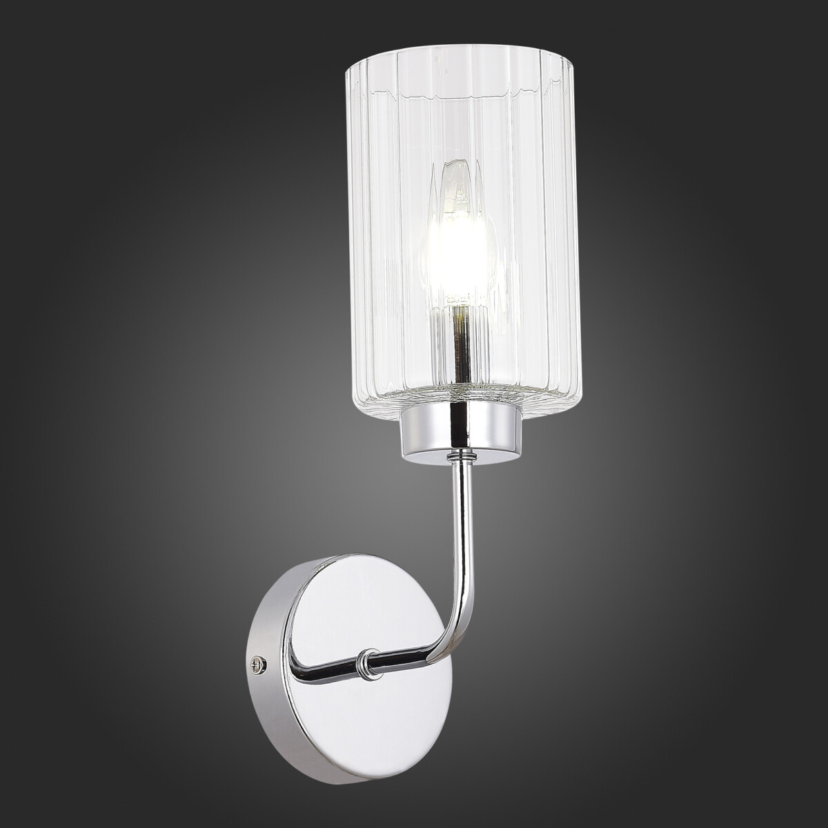 SLE1127-101-01 Светильник настенный Хром/Прозрачный E14 1*40W TILDA — изображение 2