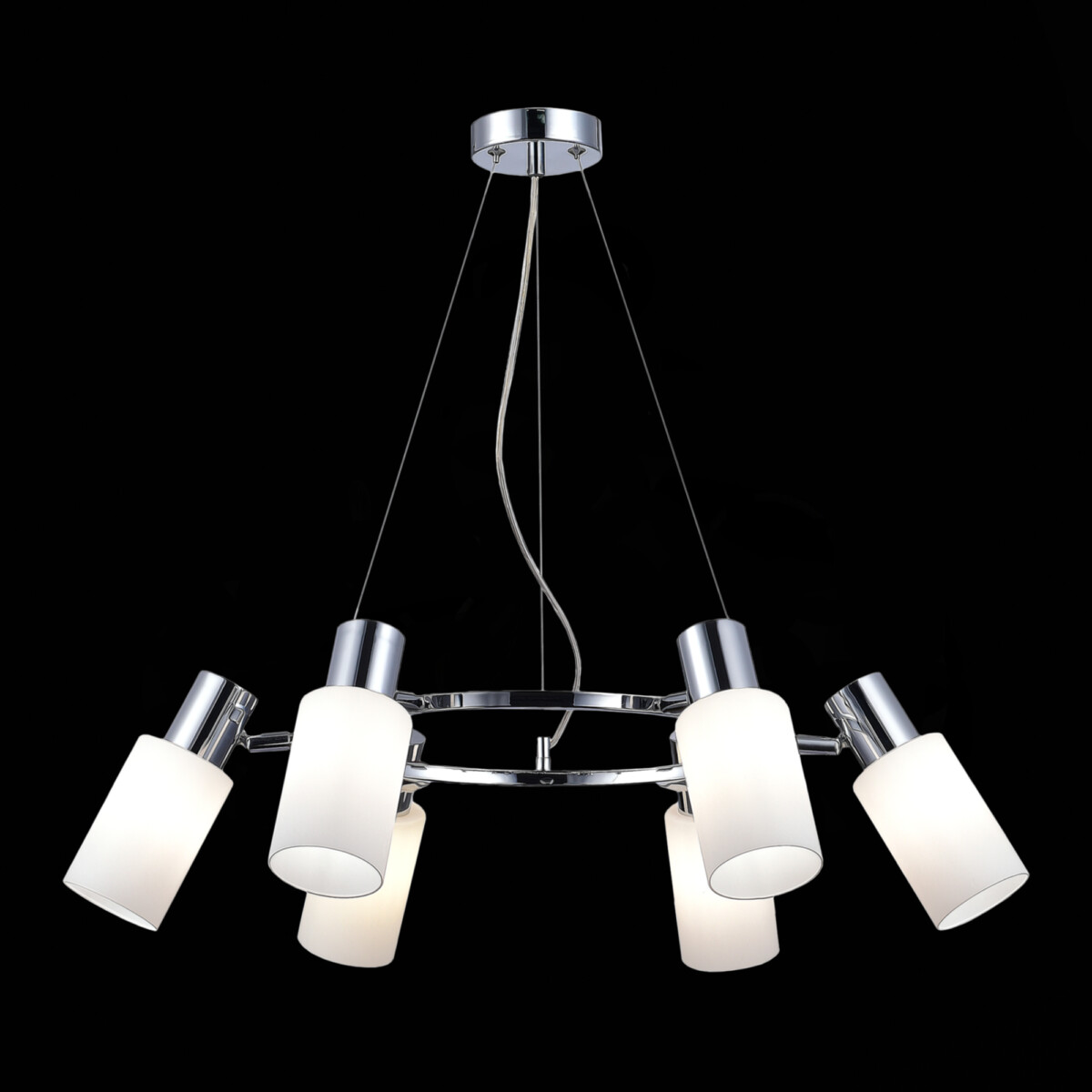 SLE1139-103-06_01B SLE1139-103-06 Светильник подвесной Хром/Белый E14 6*60W GESSI — изображение 1