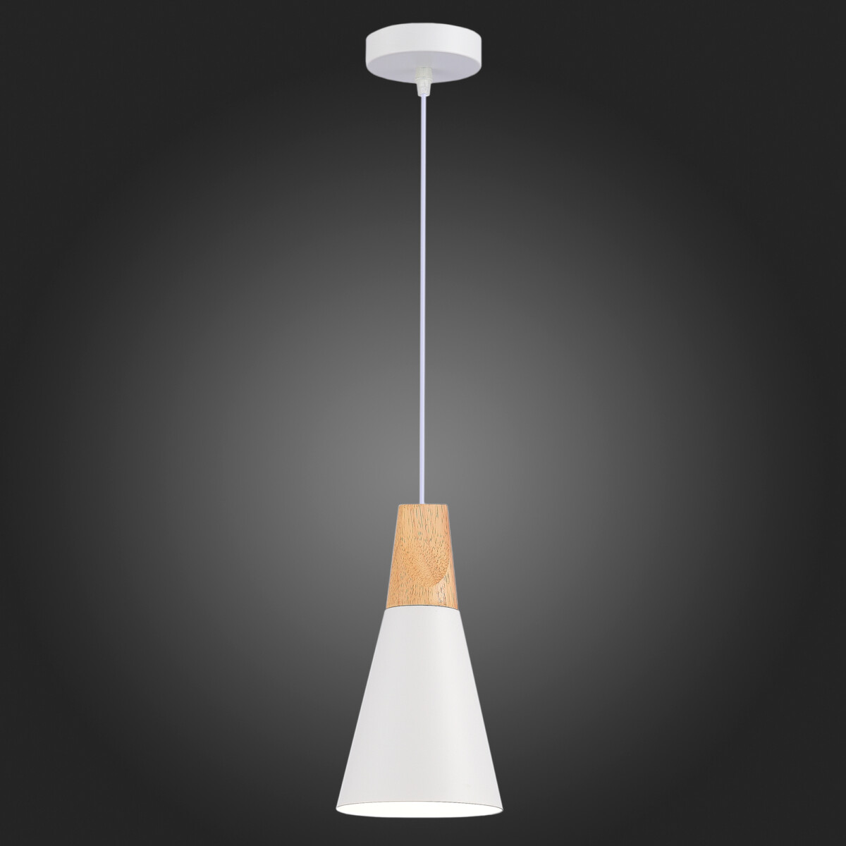 SLE125153-01 Светильник подвесной Белый/Белый, Светлое дерево E14 1*40W MODICA — изображение 2