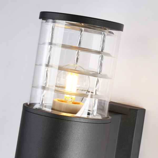 ST2525/2 BK/CL черный/прозрачный IP54 E27/2 max 40W 305*110*155