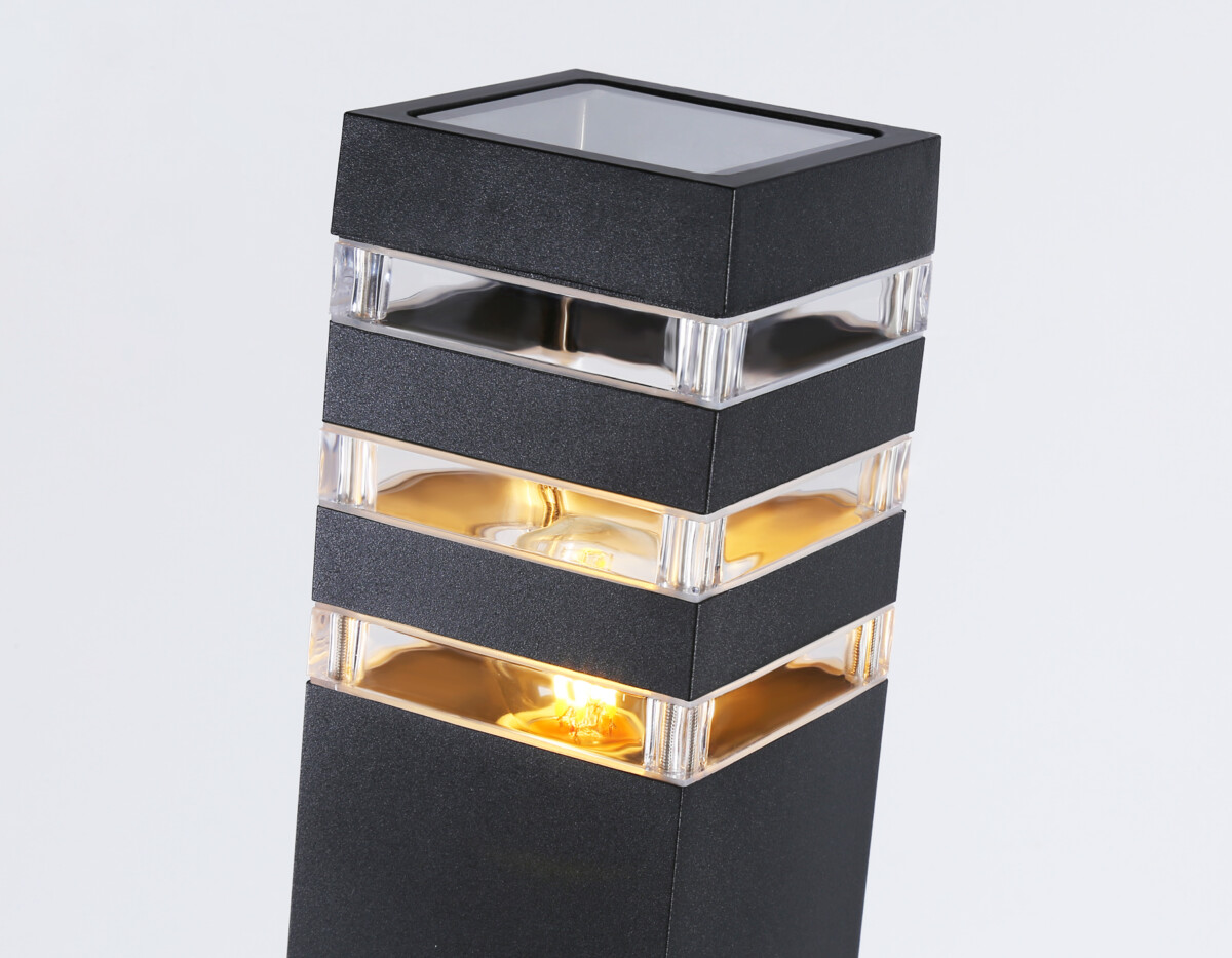 ST2582 BK/CL черный/прозрачный IP54 E27 max 40W 90*90*630 — изображение 1