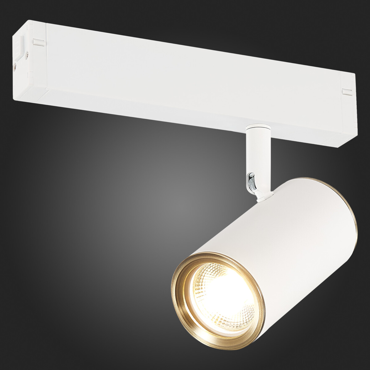 ST504.536.01 Св-к трек. Белый GU10 1*50W  IP20 L104xW54xH111 180-240V Без ламп SKYLINE 220 — изображение 2