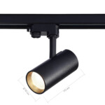 ST661.436.20 Св-к трек. Черный LED 1*20W 3000K 1 600Lm Ra>90 38° IP20 L150xW70xH202 165-265V TRACE — изображение 3