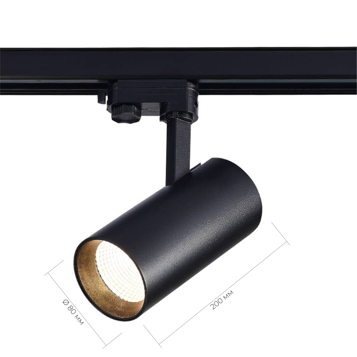 ST661.446.30 Св-к трек. Черный LED 1*30W 4000K 2 400Lm Ra>90 38° IP20 L170xW80xH245 165-265V TRACE — изображение 6