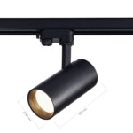 ST661.446.30 Св-к трек. Черный LED 1*30W 4000K 2 400Lm Ra>90 38° IP20 L170xW80xH245 165-265V TRACE — изображение 6