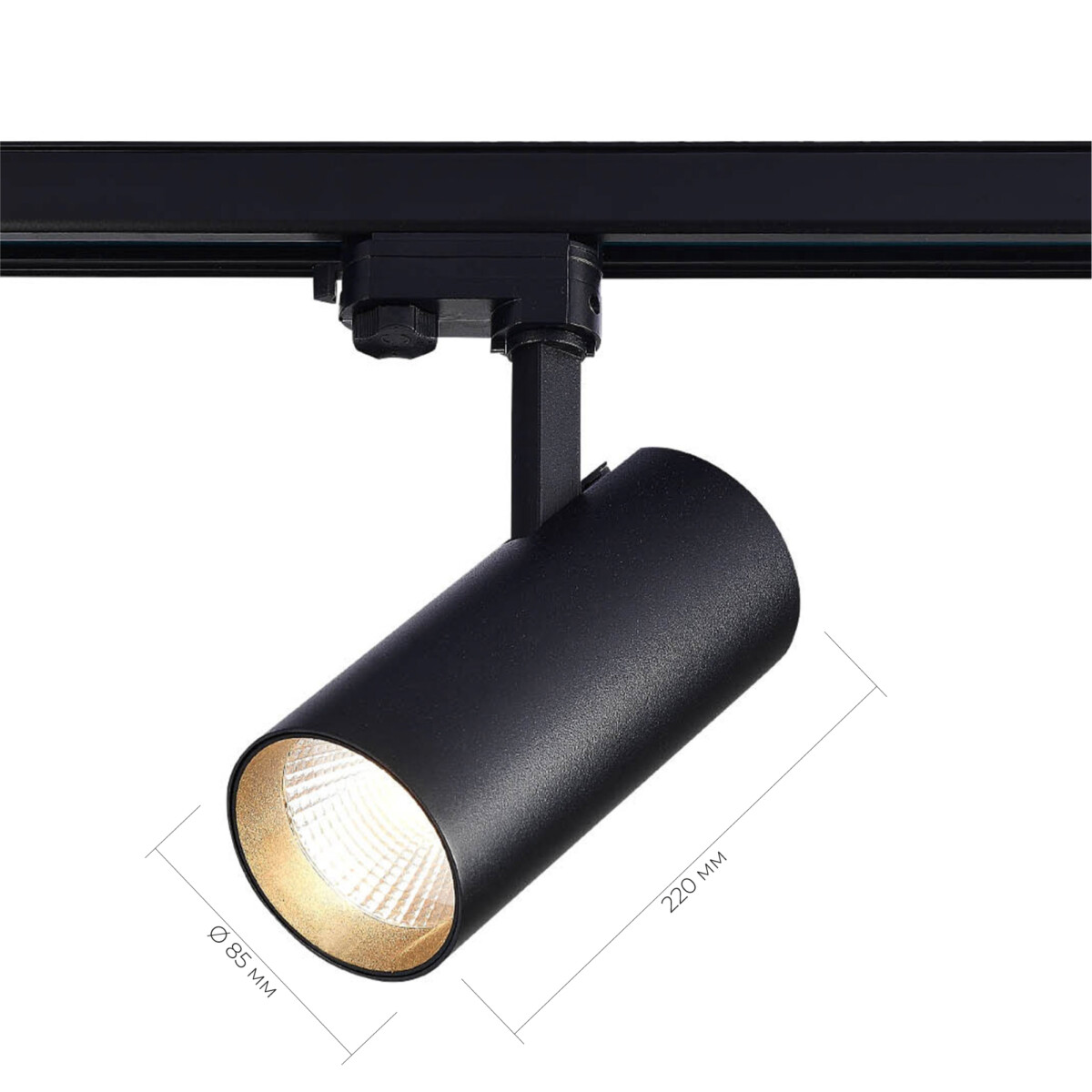 ST661.446.40 Св-к трек. Черный LED 1*40W 4000K 3 200Lm Ra>90 38° IP20 L190xW85xH265 165-265V TRACE — изображение 6