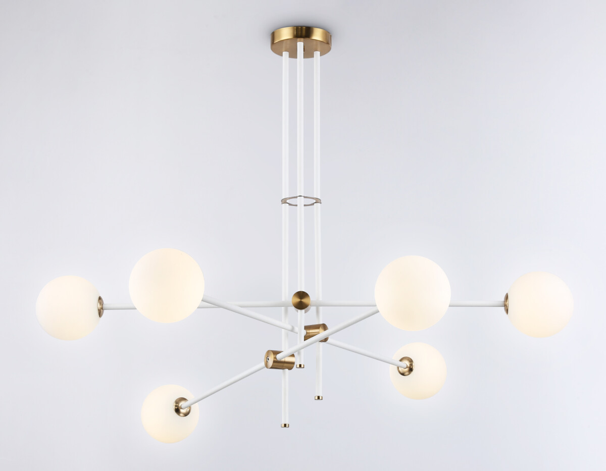 TR2521/6 WH/BS белый/латунь G9/6 max 10W D970*750 — изображение 4