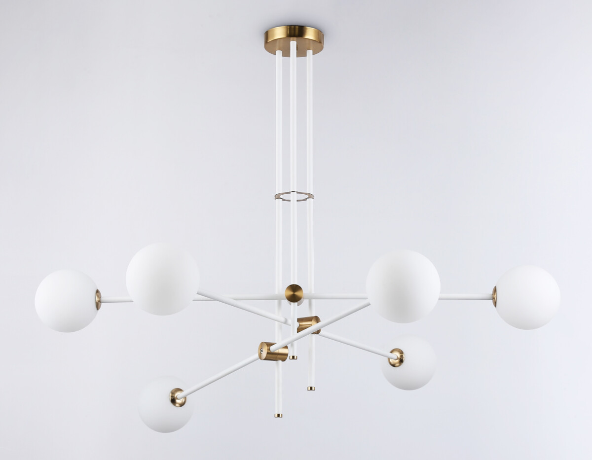 TR2521/6 WH/BS белый/латунь G9/6 max 10W D970*750 — изображение 5