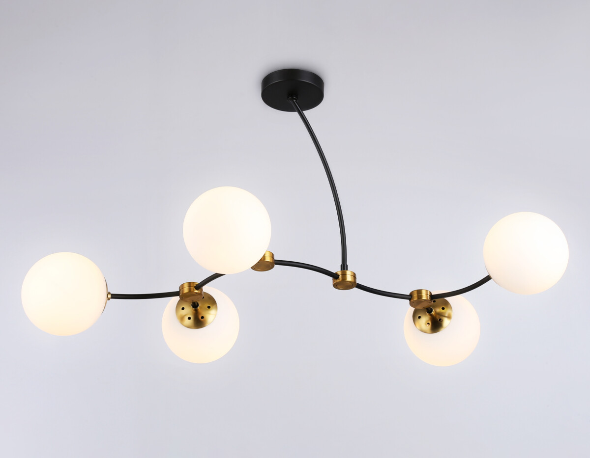 TR2548/5 BK/SB черный/бронза E27/5 max 60W 950*600*450 — изображение 2