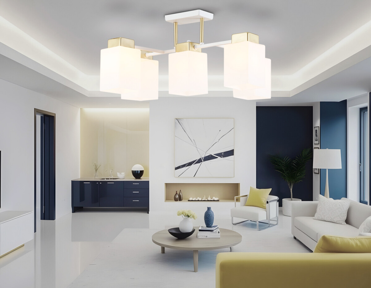 TR303047/5 WH/GD белый/золото E27/5 max 60W 540*480*270 — изображение 5